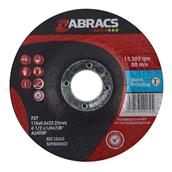 Abracs Proflex PF11560DM Depressed Metal Grinding Disc 115 x 6.0 x 22mm Box of 5
