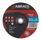 Abracs Proflex PF23060DM Depressed Metal Grinding Disc 230 x 6.0 x 22mm Box of 5