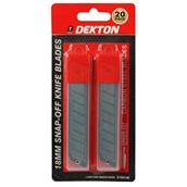 Dekton DT60140 18mm Snap Off Knife Blades 20pc