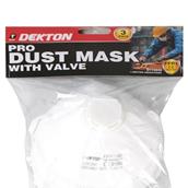 Dekton DT70945 Dust Masks with Valve Pack of 3