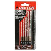Dekton DT80242 5pc Masonry Drill Set 4mm - 10mm