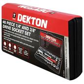 Dekton DT85110 Socket Set 1/4'' and 3/8'' Drive 40PC