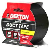 Dekton DT90864 Black Cloth Duct Tape 50mm x 10m