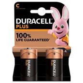 Duracell Plus Power C Batteries Card of 2