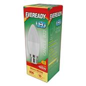 Eveready S17375 LED Candle Opal BC B22 7W (60W) Warm White 806LM Box of 5