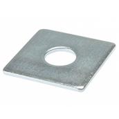 Forge Washer Square Plate Zinc Plated 50x50x10mm 10 Per Bag