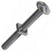 Forge Roofing Bolt and Nut Zinc Plated M6x16 25 Per Bag