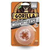 Gorilla (3044101) Heavy Duty Mounting Tape Clear 25.4mm x 1.5m