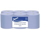Desna Blue Centrefeed 2 Ply 150m Case of 6 Rolls