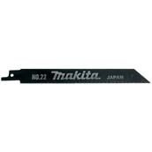 Makita No.22 Metal Cutting Reciprocating Blades 160mm 18TPI Pack of 5