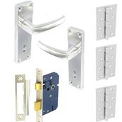 Securit DP3071 Aluminium External Lock Handle Door Pack