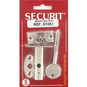 Securit S1083 Security Bolt and Key Nickel Plated