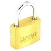 Securit S1151 Brass Padlock 3 Keys 20mm
