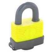 Securit S1168 Weather Proof Padlock Yellow / Black 65mm