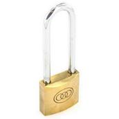 Securit S1181 Tricircle Long Shackle Brass Padlock 38mm