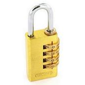 Securit S1196 Resettable Code Lock Brass 30mm