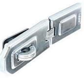 Securit S1449 Flexible Hinged Hasp and Staple Zinc Plated 150mm