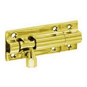 Securit S1522 Door Bolt Brass 1