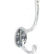 Securit S2980 Hat and Coat Hook Chrome 125mm