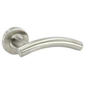 Securit S3402 Latch Handle Arc Satin Stainless Steel 50mm