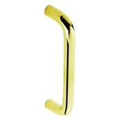 Securit S3657 D' Pull Handle Polished Brass 96mm