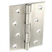 Securit S4289 Stainless Steel Butt Hinges Satin 100mm 1 Pair