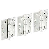 Securit S4297X Stainless Steel Double Ball Bearing Hinges Polished 100mm CE Fire Rated 1.1/2 Pairs