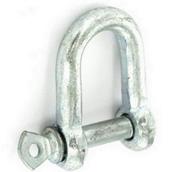 Securit S5691 Dee Shackle Zinc Plated 8mm Card of 2