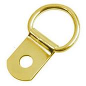 Securit S6225 Single D Ring Electro Brass Card of 2
