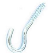 Securit S6245 Screw Hook Zinc Plated 100mm Card of 2