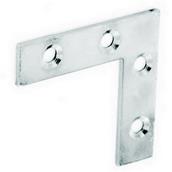 Securit S6723 Corner Plate Zinc Plated 75mm Card of 2