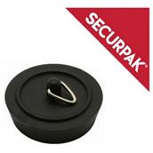 SecurPak SP10216 - Bag/10 Sink Plug Black 38mm (2)