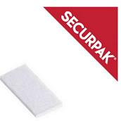 SecurPak SP10232 - Bag/10 Double Sided Sticky Pads White 12x25mm (40)
