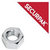 SecurPak SP10475 - Bag/10 Hexagon Nuts ZP M4 (90)