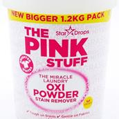 The Pink Stuff Oxi Powder Stain Remover For Whites 1Kg