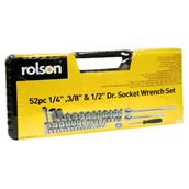 Rolson 36159 Socket Set 52Pc 1/4
