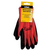 * Pack of 12 Prs * Rolson 60630 Latex Coated Gloves Size Large