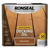Ronseal Quick Drying Decking Oil Natural Cedar 5L