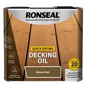 Ronseal Quick Drying Decking Oil Natural Oak 5L
