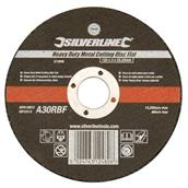 Silverline (273266) Heavy Duty Metal Cutting Disc Flat 125 x 3 x 22.23mm