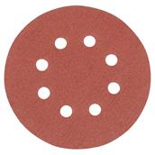 Silverline (382903) Hook and Loop Discs Punched 125mm 120 Grit Pack of 10