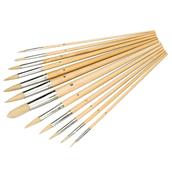 Silverline (675298) Artists Paint Brush Set 12pce Pointed Tips