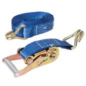 Silverline (785253) Ratchet Tie Down Strap J-Hook 6m x 38mm Rated 750kg Capacity