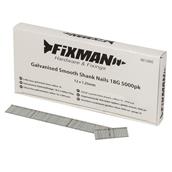 Fixman (861880) Galvanised Smooth Shank Nails 18G 12 x 1.25mm Box of 5000 * Clearance *