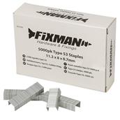 Fixman (915769) Type 53 Staples 11.25 x 8 x 0.75mm (Pack of 5000)