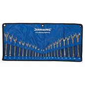 Silverline (SP57) Combination Spanner Set 22pce 6 - 22mm and 1/4 - 7/8