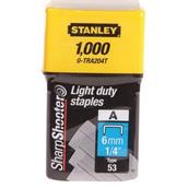 Stanley 0-TRA204T Light Duty Staples 6mm