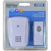 Status White Door Chime Battery Operated