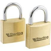 Sterling BPL432 Brass Padlock 30mm Twin Pack * Clearance *