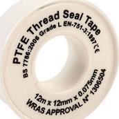 Ultra PTFE Tape White 12mm x 12m Pack of 10